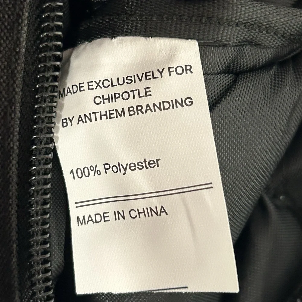Chipotle RollTop Backpack Gray Ltd Ed Employee Gift SpellOut Fastfood Streetwear